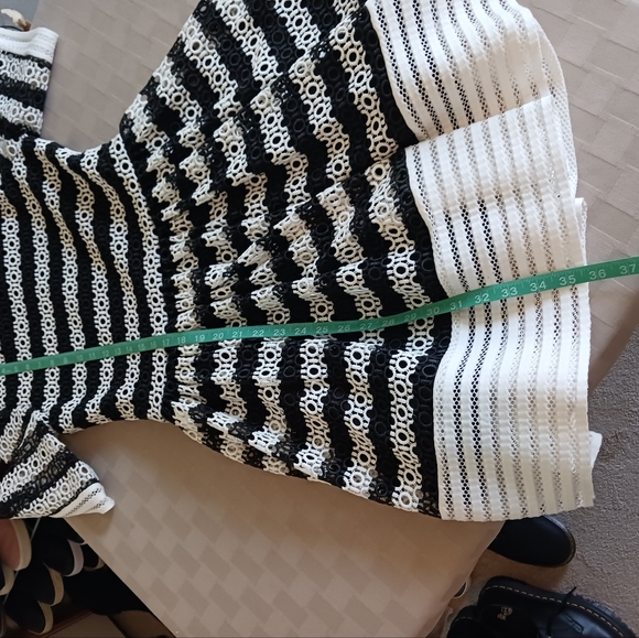 Alexis Amir Striped Crochet Pleated Dress - Picture 15 of 15